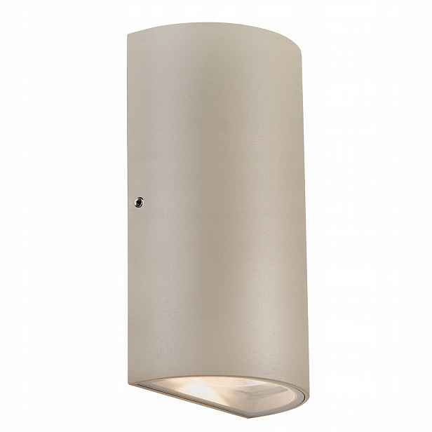 Nástěnné Nástěnný Led svítidlo šedé Rold 3000K IP54 Kov Sklo Nordlux