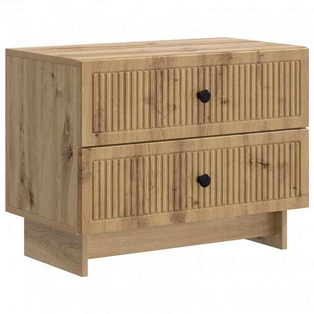 vidaXL Noční skříňka Dub artisan 62 x 34,5 x 47,5 cm Kompozitní dřevo