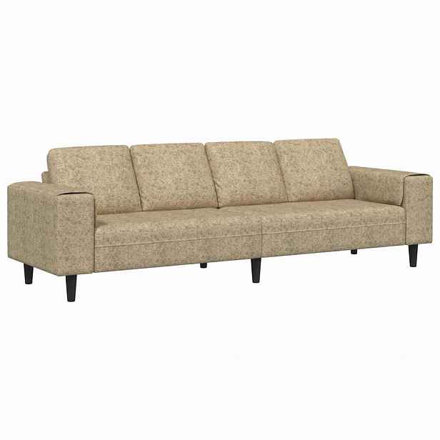 vidaXL Pohovka do obývacího pokoje Světle šedá 250 x 77 x 76 cm