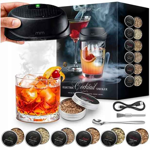Elektrická Sada Na Uzení Whisky Smoker S Nástroji Pro Nápoje Usb