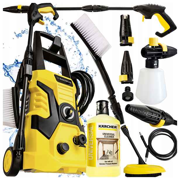 Tlaková Myčka Silná pumpa Pro Premium S Koly 1700W Kapalina Karcher