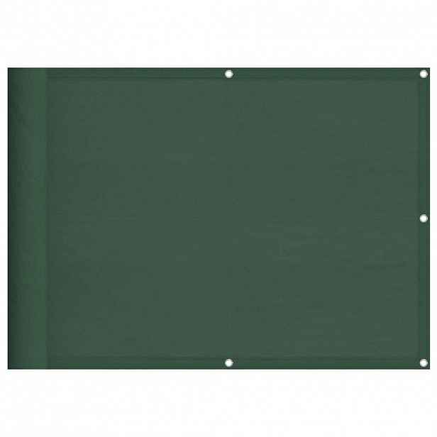 vidaXL Balkonová zástěna tmavě zelená 75x1000 cm 100% polyester oxford