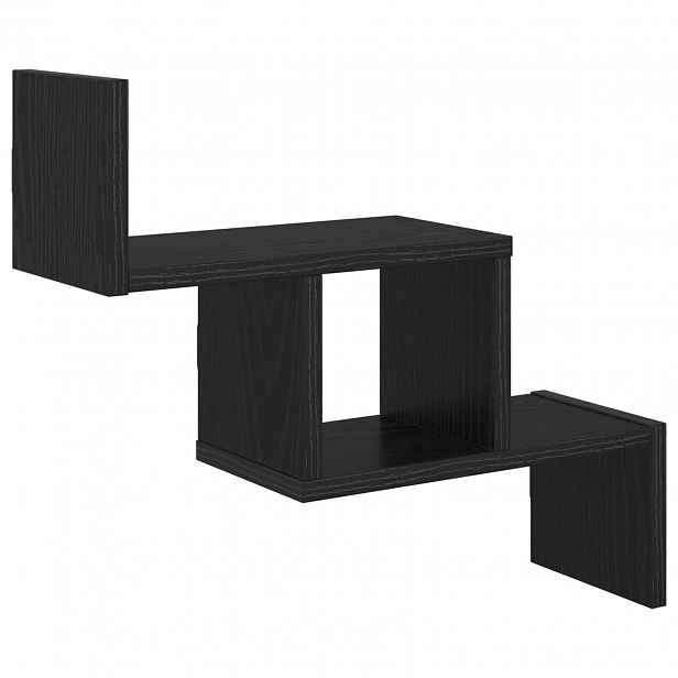 vidaXL Nástěnná polička Černý dub 48 x 15 x 42 cm Kompozitní dřevo