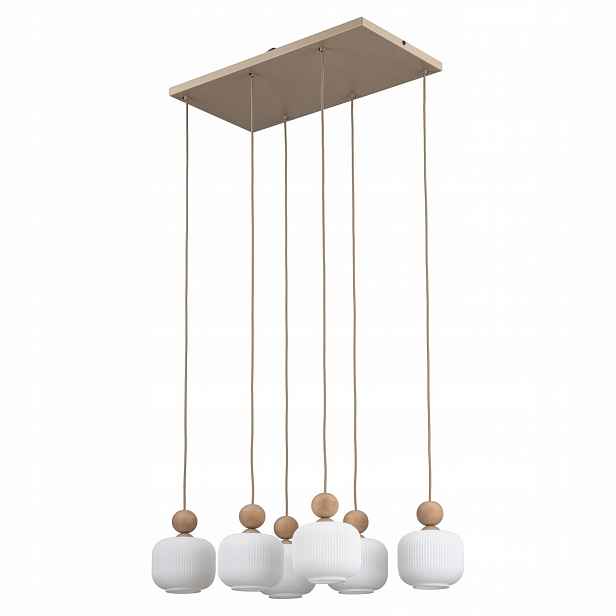 Závěsné svítidlo Převis Bílá Ballo 72x40 cm 6 zdrojů E14 Regulovatelné Tk Lighting