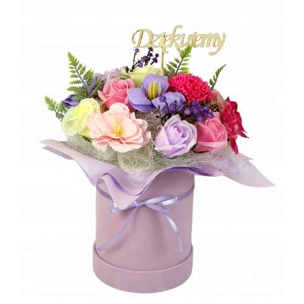 Flower Box Mýdlové Květiny Dárek Závěr Školního Roku Poděkování