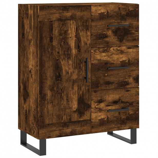 vidaXL Příborník kouřový dub 69,5 x 34 x 90 cm kompozitní dřevo