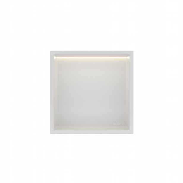 Wall-box One Vnitřní Police Ocelová Bílá s Led 30x30x10 cm Hluboká Balneo
