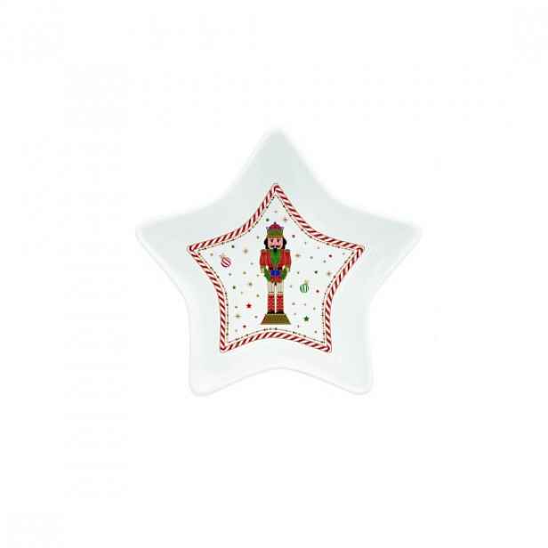 Mísa ve tvaru hvězdy, porcelán, 15 cm, "Nutcracker Twist" - Easy Life