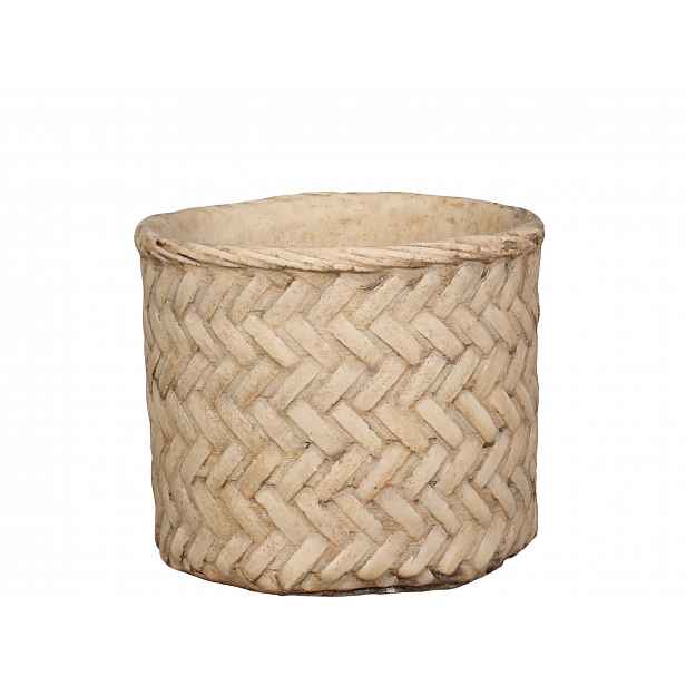 Obal na květináč Corte s pleteným vzorem, Ø 16,5 cm