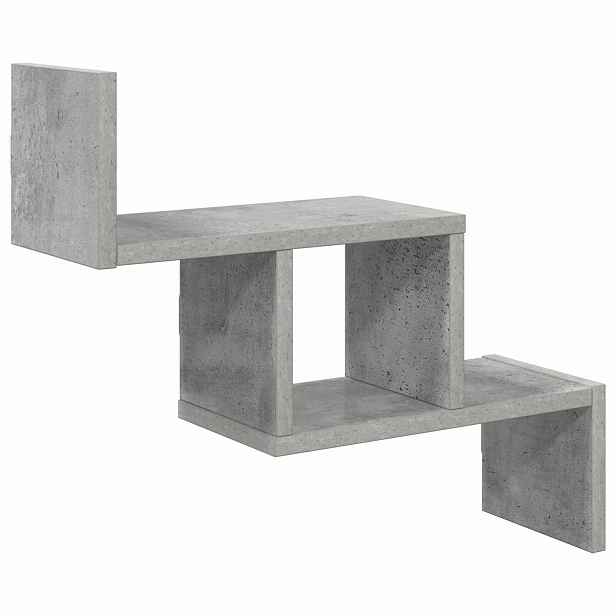 vidaXL Nástěnná polička Betonově šedá 48 x 15 x 42 cm Kompozitní dřevo