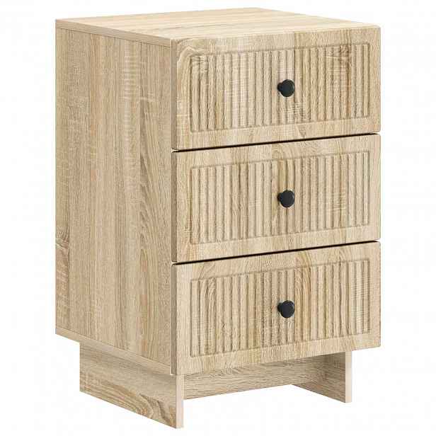 vidaXL Noční skříňka Dub sonoma 43 x 41 x 66,5 cm Kompozitní dřevo