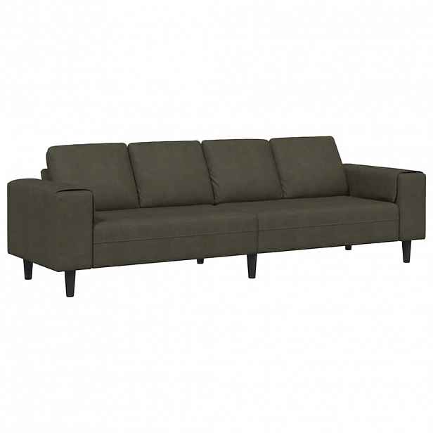 vidaXL Pohovka do obývacího pokoje Armádně zelená 250 x 77 x 76 cm