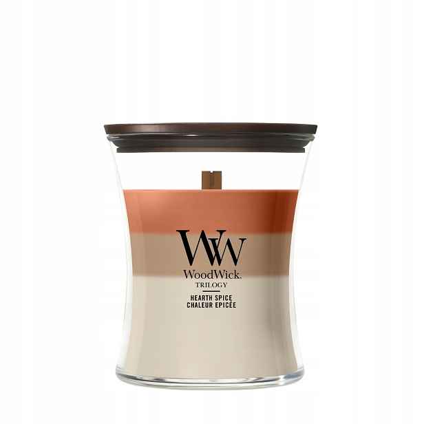 WoodWick Hearth Spice svíčka střední vůně