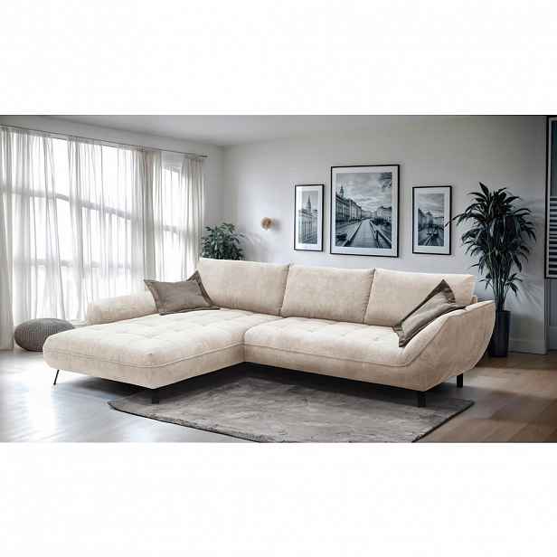 Livetastic ROHOVÁ SEDAČKA, textil, béžová, světle hnědá