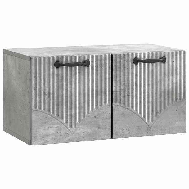 vidaXL Nástěnná TV skříň Nástěnný Betonově šedá 59,5 x 31 x 30 cm