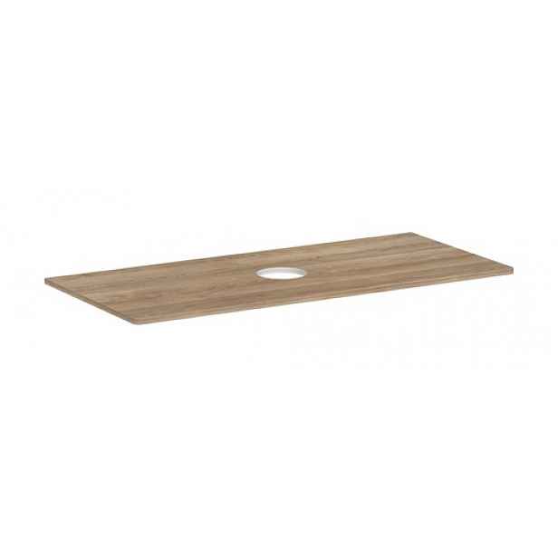 Deska pod umyvadlo Hansgrohe Xelu Q 118x1,6x55 cm přírodní dub 54115230