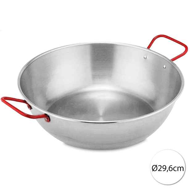 Garcima 13414 Ocelová paella pánev 28 cm