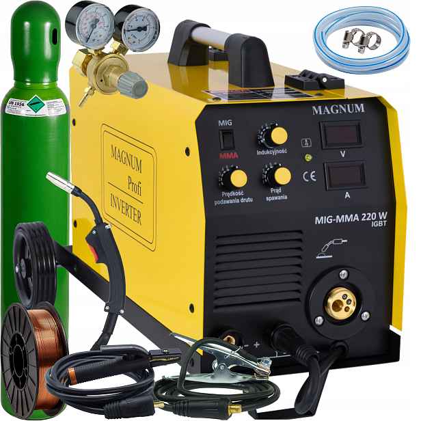 Svařovač Migomat Magnum 220w 200a svařovací poloautomat Set 4