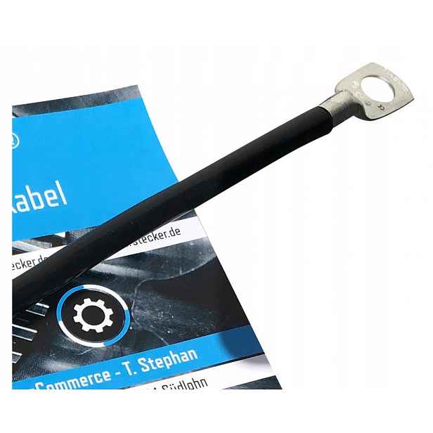 Exoda Akumulátorový kabel 8-50 200 cm, černý