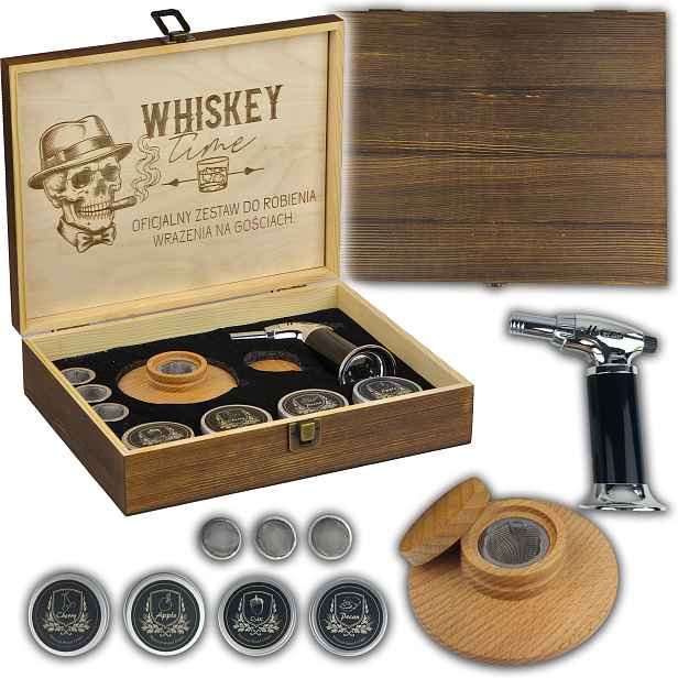 Smoker Sada Na Uzení Whisky Dárek Pro Chlapa Gravírování Den Kluka