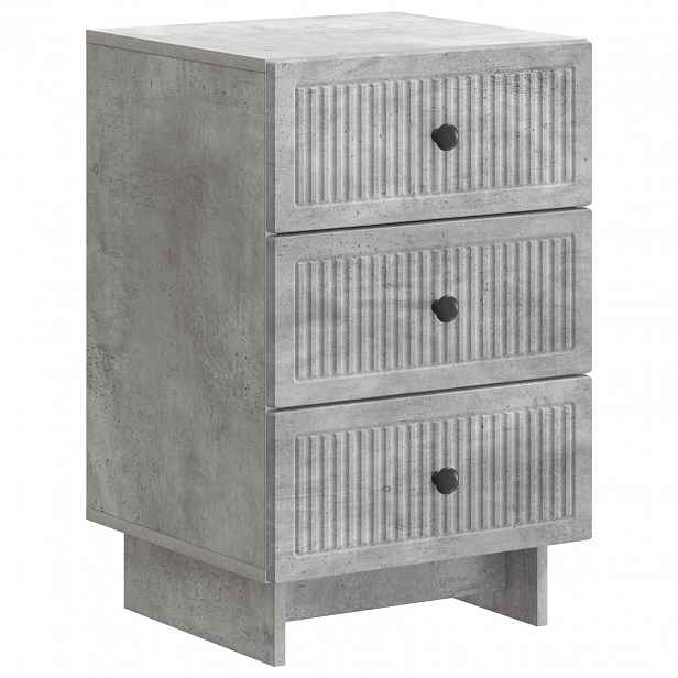 vidaXL Noční skříňka Betonově šedá 43 x 41 x 66,5 cm Kompozitní dřevo