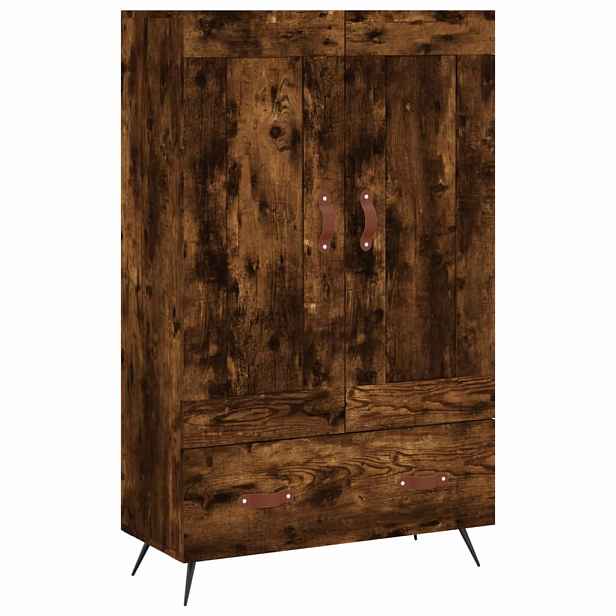 vidaXL Skříň highboard kouřový dub 69,5 x 31 x 115 cm kompozitní dřevo