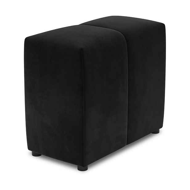 Černá sametová opěrka k modulární pohovce Rome Velvet - Cosmopolitan Design