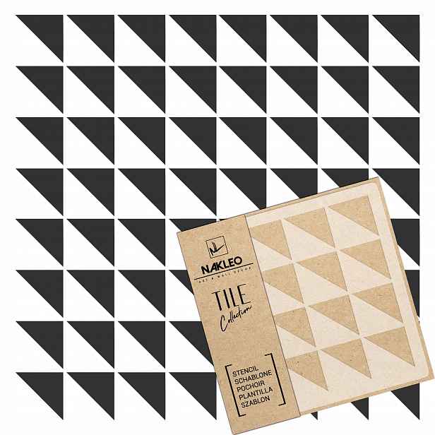 Malířská šablona Dlaždice Opakovaně Použitelný 60x60 cm Geometrický vzor Lavos