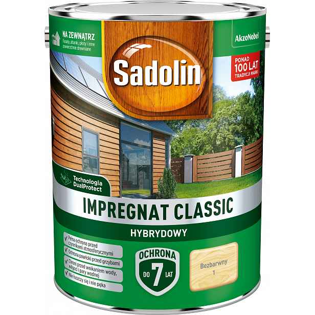 Sadolin Klasický Impregnát 4,5 L Bezbarvý