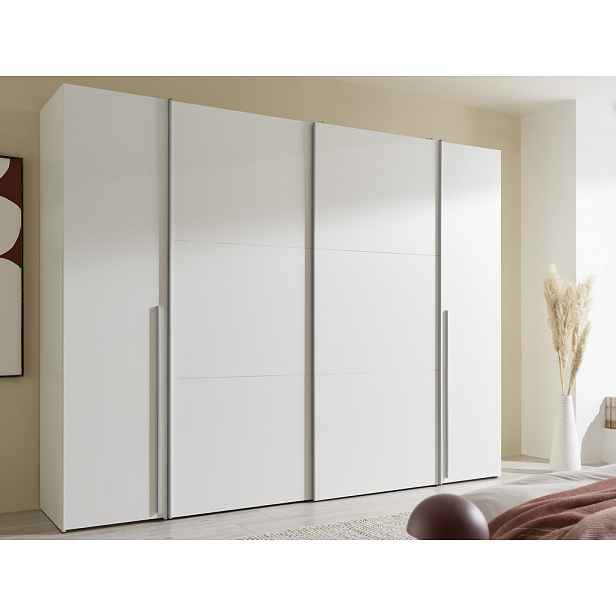 Šatní skříň Maturs, 267 cm, bílá