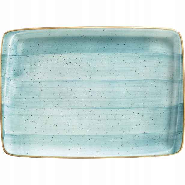 Talíř obdélníkový Bonna Aura Aqua 36x25 cm 6 ks