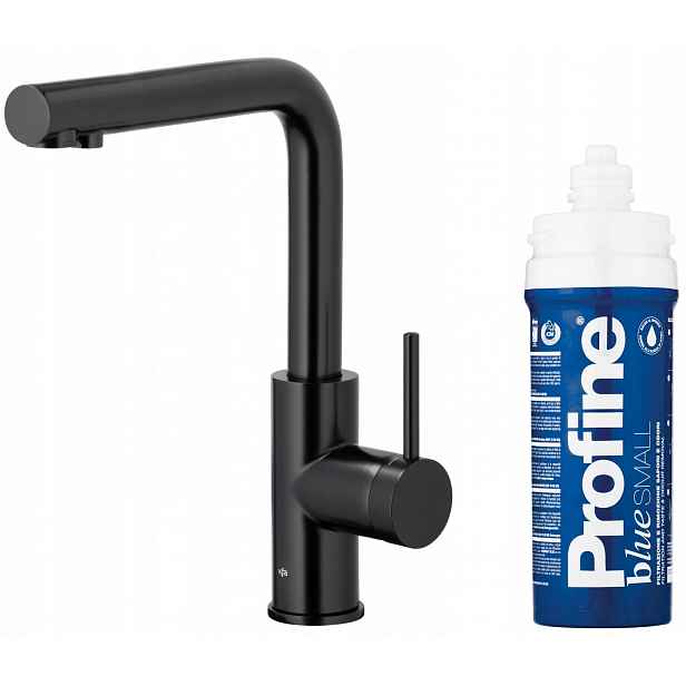 Kfa Kuchyňská Baterie Duero Pure Basic, Černá Filtr Profine Blue Small