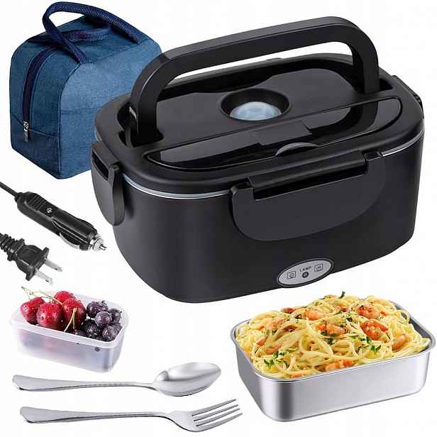 Elektrický Vyhřívaný Obědový Box 1500 ML 60 W Nerezová Ocel Trvanlivost