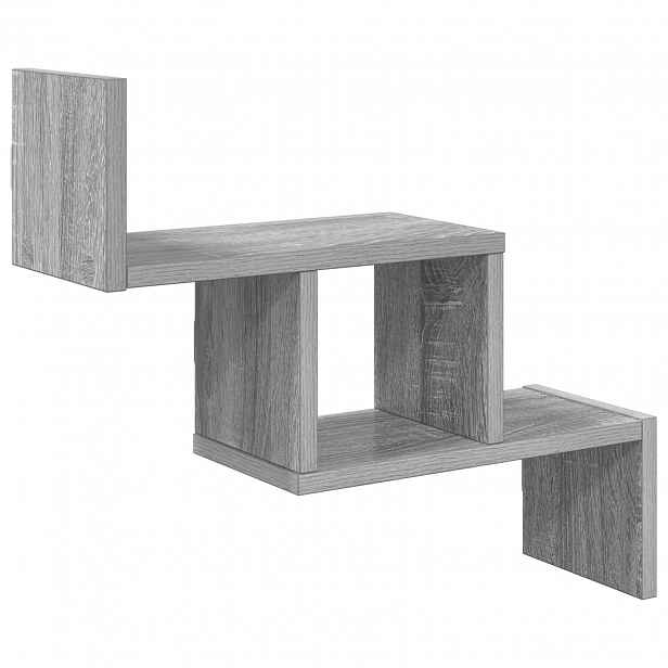 vidaXL Nástěnná polička Šedý Sonoma 48 x 15 x 42 cm Kompozitní dřevo
