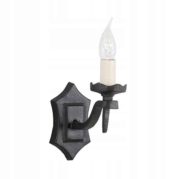 Černá krémová nástěnná lampa Elstead, vintage, svícenová, krémová barva do ložnice