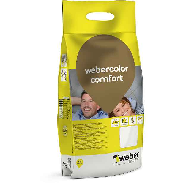 Hmota spárovací webercolor comfort white 5 kg