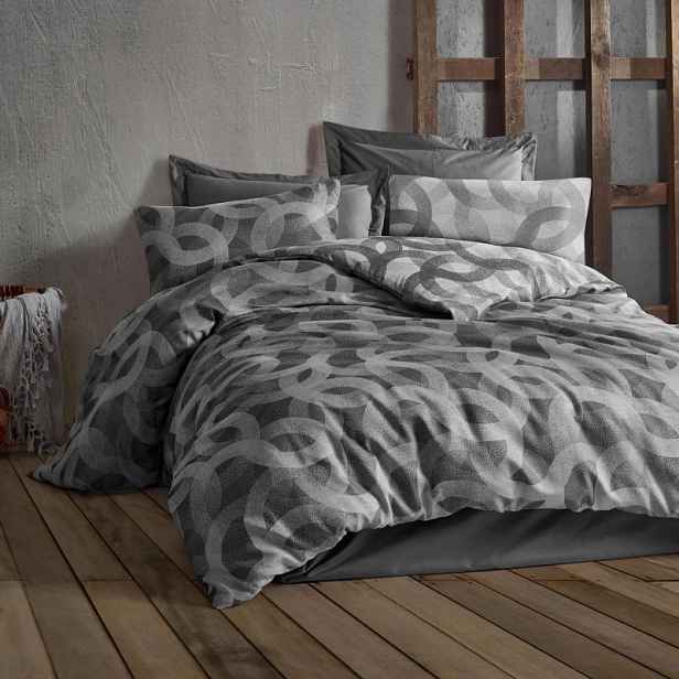 Povlečení Žakárdová Šedá SKVĚLITÁ/220x200 Cottonlove Darymex