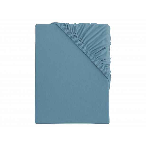 S.oliver Bi-elastické žerzejové prostěradlo, 90–100 x 200 cm (tyrkysová)