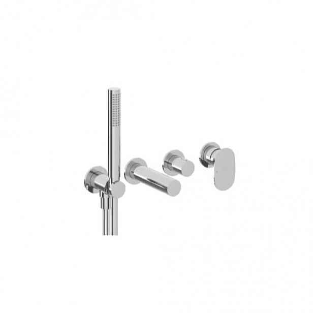 Vanová baterie Ravak Spring se sprchovým setem chrom X070554