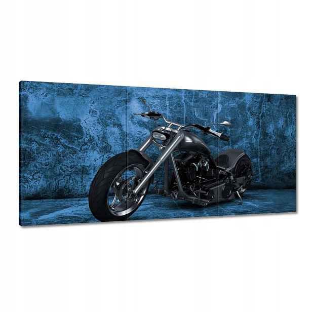 Obrazy 180x90 Modrá stěna Chopper