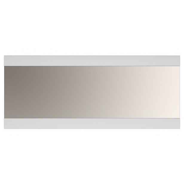 Široké nástěnné zrcadlo Linate 164 cm, bílý lesk