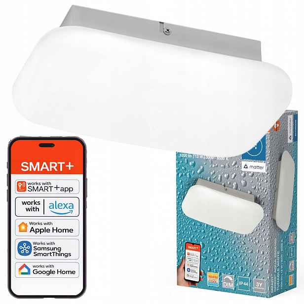Stropní Svítidlo Led koupelnové svítidlo 12W 1000lm Cct IP44 Smart WiFi Matter Osram