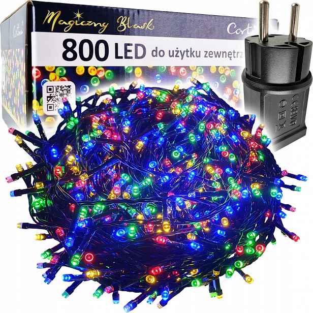 Vánoční Osvětlení Na Stromeček 800 Led venkovní 40M na stromeček Multi barevná