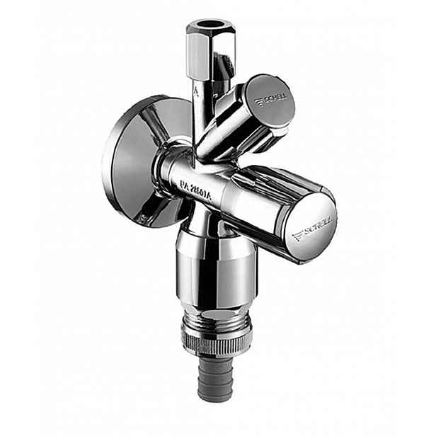 Schell Comfort - Kombinovaný rohový ventil, chrom 035480699