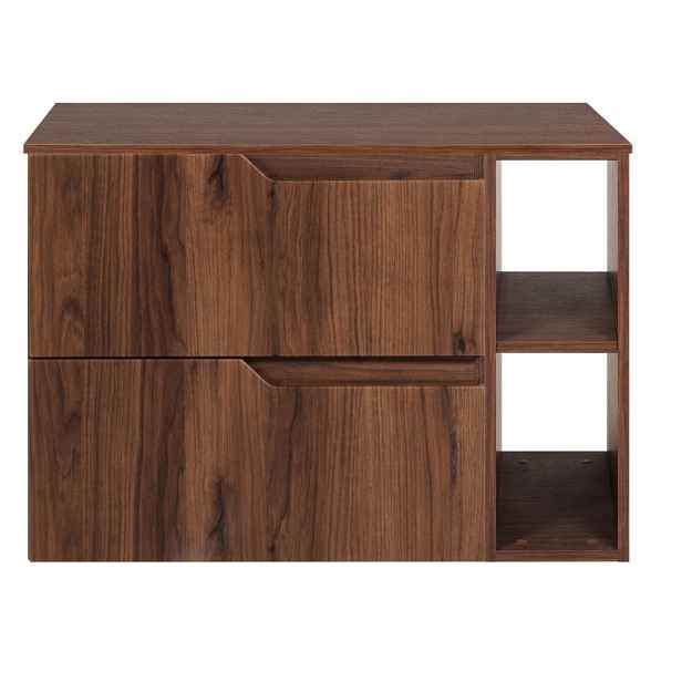 Elvisia Skříňka pod umyvadlo s deskou MODERN OŘECH D80/1 | 80 cm