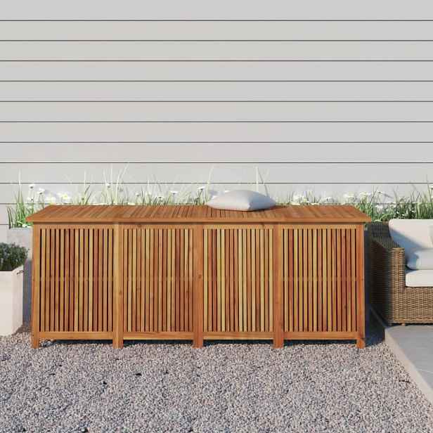 Zahradní úložný box 200 x 80 x 75 cm masivní akáciové dřevo
