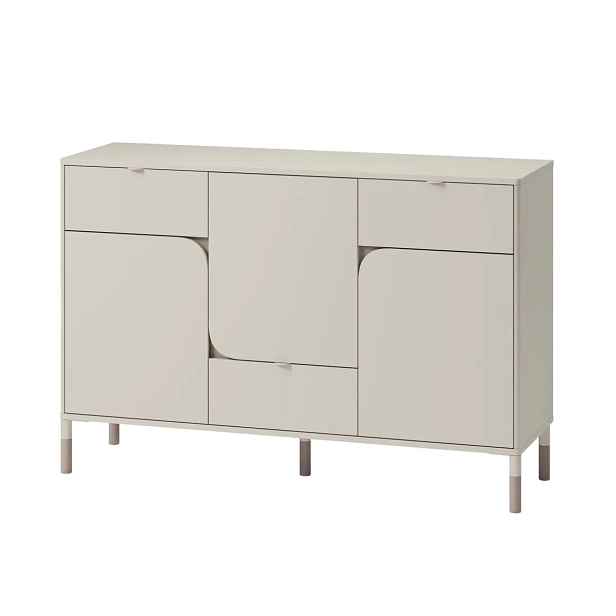 Casarredo Komoda 3-dvéřová se zásuvkami SPOLETO kašmír/dub lanýž