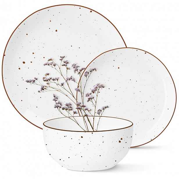 Komplet Magda Gessler Jídelní Servis Porcelánové Talíře 12el 4 Osoby Bílý