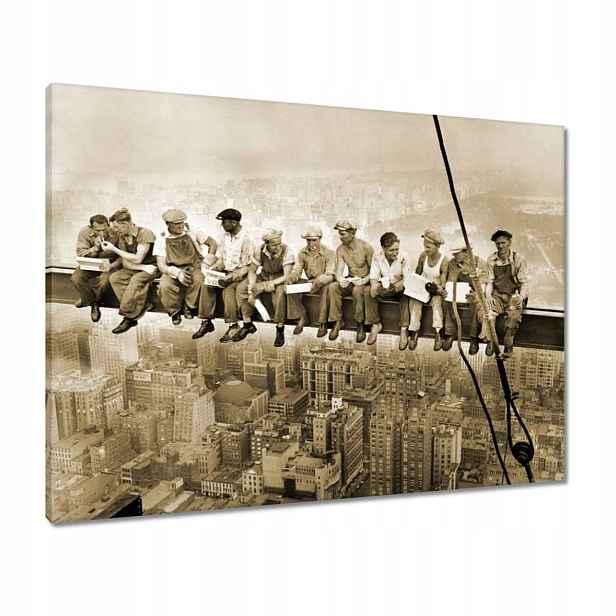 Obrazy 80x60 Oběd ve výšce Sepia