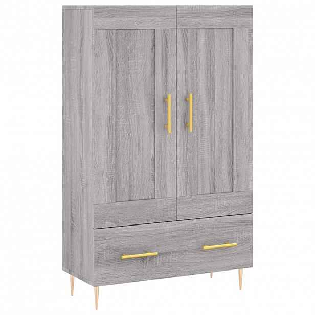 vidaXL Skříň highboard šedá sonoma 69,5 x 31 x 115 cm kompozitní dřevo